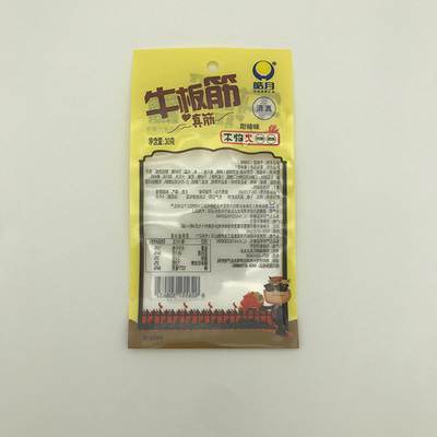 30g Transparante Drie Zijverbindingszak van rundvleesrib food packaging bags CPP