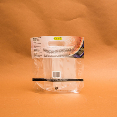 80mm PA Droog Fruit en Plantaardige Verpakkende Zakken OPP CPP met Ritssluiting