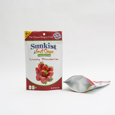 80mm de Steenopv Tribune op Ritssluitingszak drukte de Plastic Zak van de het Fruitverpakking van 0.8oz Droge