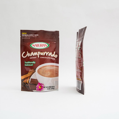 de Tribune van 340g Champurrado op de Verpakkingszak van Zak Onmiddellijke Hocolate met Ritssluiting