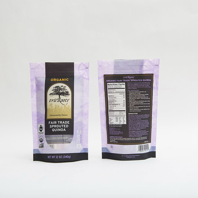 Het Voedsel van 12OZ 340g van de de Zakritssluiting van de Verpakkingsritssluiting Bevindende de Ritssluitingszak voor Ontsproten Quinoa