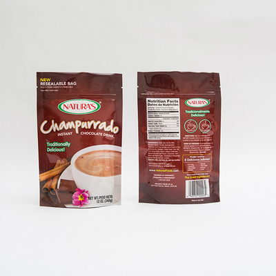 de Tribune van 340g Champurrado op de Verpakkingszak van Zak Onmiddellijke Hocolate met Ritssluiting