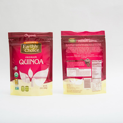 12OZ Quinoa Tribune die op Zakgravure Kleine Plastic Zak Verpakking drukt