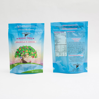 12OZ 100mm Douane Gedrukte Plastic de Zak van de Ritssluitingsritssluiting Verpakking voor Granola-Graangewas