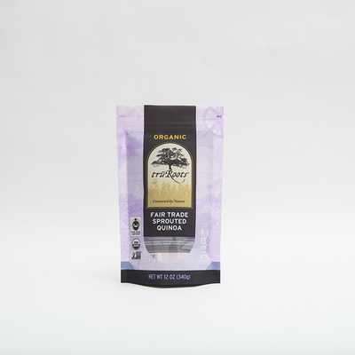 Het Voedsel van 12OZ 340g van de de Zakritssluiting van de Verpakkingsritssluiting Bevindende de Ritssluitingszak voor Ontsproten Quinoa