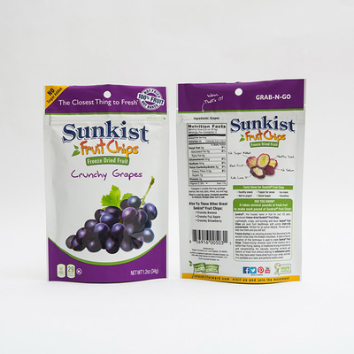 1.2oz de Tribune van fruitspaanders VMPET op Resealable de Zak van de Ritssluitingszak Plastic Verpakking