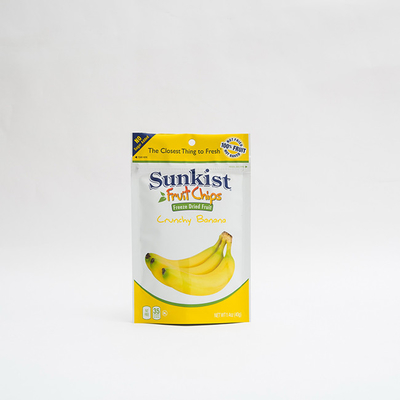 1.4oz droog Banaan Chips Food Packaging Recyclable Stand op Zakken met Ritssluiting