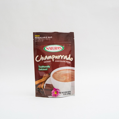 de Tribune van 340g Champurrado op de Verpakkingszak van Zak Onmiddellijke Hocolate met Ritssluiting