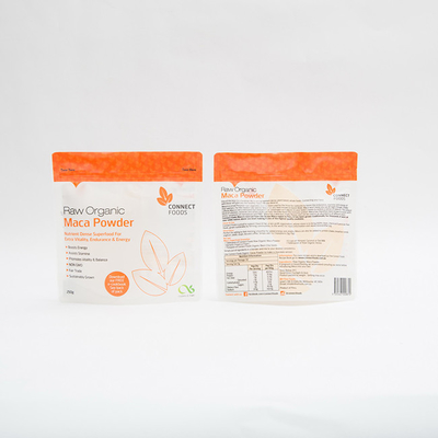 het Poedervoedsel van 250g Maca Verpakkingszakken 120 MIC Stand Up Pouch With-Ritssluiting