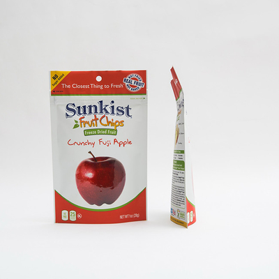 1OZ droog Apple Chips Stand Up Pouch Bag met het Pitzak van de Ritssluitingsdouane Verpakking