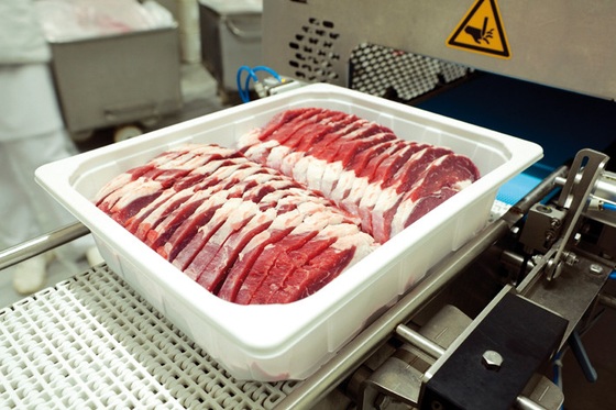 Witte APET-PE van het de Film Verse Vlees van Thermoforming van het Voedseltray sealing film de KAARTverpakking