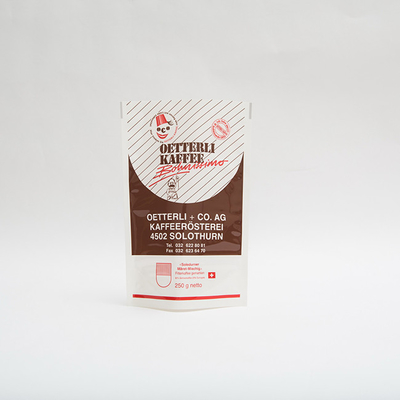 De glanzende Verpakkende Zakken van de Oppervlaktekoffie zonder de Zak van de Ritssluitings250g Koffie