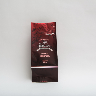 454g 280 X 100mm de Gedrukte Vlakke Zakken van de Bodemkoffie met Klep voor Koffiebonen BOPP